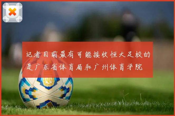 记者目前最有可能接收恒大足校的是广东省体育局和广州体育学院